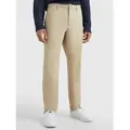 Tommy Hilfiger für Herren. MW0MW28883 Bleecker Chino-Hose aus beiger Stretch-Baumwolle (36/34), Lässig, Bio-Baumwolle, Nachhaltig