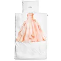 SNURK - Kinder Bettwäsche Set, Princess Pink Bettwäsche, 135 x 200 cm, inkl. 1 Kissenbezug 80 x 80 cm, aus 100% Bio-Baumwolle