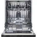 Telefunken Geschirrspüler vollintegrierbar 60 cm, Einbau Spülmaschine, 12 Maßgedecke, 6 Programme, AquaStop, GEV6012D