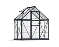 Palram - Canopia Aluminium Gewächshaus Hybrid 64 | Anthrazit | 126x185x208 cm