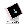 PANDORA Moments Glow-in-the-dark Einsiedlerkrebs Charm-Anhänger aus Sterling Silber mit Zirkonia, Kompatibel Moments Armbändern, 792700C01