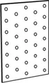 ART 81506 Lochplatte Stahl 400 x 100 x 2 sendzimirverz. FS 10 Stk