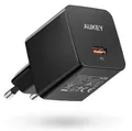 5902666662583 Mini wall charger PA-Y20S Black 1xUSB-C 20W PD Power Delivery AUKE