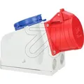 CEE-Wanddose 32A, mit Schuko-Steckdose