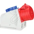 CEE-Wanddose 32A, mit Schuko-Steckdose