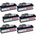 6x BOSCH Zündkerze Doppel Iridium für Opel Meriva B Großraumlimousine S10 1.4