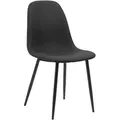 Stuhl Celia, Schwarz, Textil, konisch, 44x86x54 cm, Stoffauswahl, Esszimmer, Stühle, Esszimmerstühle, Vierfußstühle