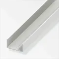 Alfer - Rechteck-u-profil 15,5 X 27,5 X 1000 Mm Weiß Kunststoff Profile U Schiene