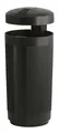 Abfallbehälter für draussen mit Dach aus Kunststoff 50 Liter schwarz (31019434)