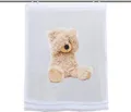 Digitaldruck Raffrollo Breite 60 Höhe 140 | bedrucktes Rollo Canton creme Teddy Bär
