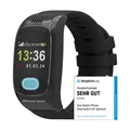 One Button Phone Senioren Smartwatch SOS Notfalluhr Notrufuhr GPS Schwarz