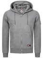 Rock Creek Herren Kapuzenpullover mit Reißverschluss Pullover Hoodie Kapuzenjacke Sweatshirt Kapuzensweatjacke Kapuzenpulli H-387 Dunkelgrau 3XL