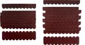 crash-marek, Mini Dachschindeln Weinrot, Bitumen, Pappe, Brunnendach, Insektenhotel, Vogelhäuser, Spielhaus, Hundehütte, Kaninchen-Hasenstall, Villa