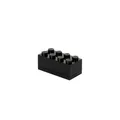 LEGO Mini Box 8 Knöpfe Schwarz – Vielseitige Kleine Aufbewahrungsbox für Snacks, Schmuck, Haarschmuck und Souvenirs – Sicher, leicht zu reinigen, 46x92x43mm