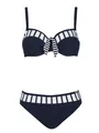 Sunflair Bikini-Set Damen blau gestreift, 40C 664556-0001-09331
