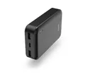 Hama Powerbank 10000mAh, 1x USB-C, 2x USB-A, Anthrazit, akkuschonend Laden Powerbank 10000 mAh