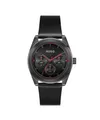 HUGO Multifunktionsuhr #BRIGHT SPORT 1530423, Quarzuhr, Armbanduhr, Herrenuhr, Lederarmband, analog