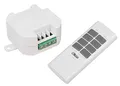McPower | Funk-Schalter Set "Comfort" | Empfänger + Fernbedienung | LED geeignet | 433 MHz | 70 m Reichweite | 2000W | Unterputz | Smart Nachrüstung