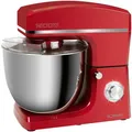 Bomann KM 6036 CB Knetmaschine, 1500 W, 10L, 8 Stufen, Softanlauf, rot (660362)
