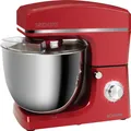 Bomann Knetmaschine KM 6036 CB rot, 10 Liter Edelstahlschüssel, 6,5 kg