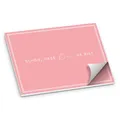 itenga Tischset DIN A3 – 50 Blatt Papier-Platzset „Schön, DASS Du da bist“ V3 | modernes Design | Platzdeckchen für Hochzeit, Geburtstag, Gartenparty & Familienfeier (1, rosa)