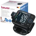 Beurer BC 54 Handgelenk-Blutdruckmessgerät mit Inflation-Technologie, farbiger Risiko-Indikator, Arrhythmie-Erkennung, Handgelenksumfang 13,5-21,5 cm, mit App, Datenübertragung zu Apple Health und co.