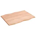Schreibtischplatte Hellbraun 80x60x2 Cm Massivholz Eiche