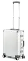 ALUMAXX 45170 Kabinentrolley Orbit, Handgepäck, Rollkoffer aus Aluminium, TSA Schloss, Trolleykoffer mit 4 doppelten 360° Leichtlaufrollen, Alukoffer ca. 54 cm, Silber, 54 x 40 x 20 cm