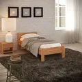 Krok Wood Seniorenbett SiSi aus Massivholz in Buche 90 x 200 cm - Naturbelassen