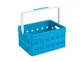 Sunware Klappbox Square, Inhalt 24 Liter, mit Griff, blau/weiß