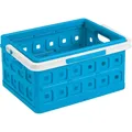 SUNWARE Square Klappbox - 24 Liter mit Griff - 435x310x213mm - blau/weiß