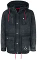 Assassin's Creed Parka Herren Assassin schwarz Fan-Merch, Gaming 100% Baumwolle