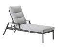 Dehner Gartenliege Relaxliege Formentera, 188.5 x 97 x 66 cm, Aluminium, versch. Farben, moderne Sonnenliege mit wasserabweisendem Polster, 5-fach verstellbar