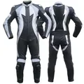 German Wear Motorradkombi GW416K grey Einteiler Motorradkombi Lederkombi 58/3XL