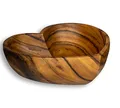 levandeo Schüssel Akazie 30x6cm Herz Holz Design Schale Obstschale Obstkorb Brotkorb Unikat Tischdeko