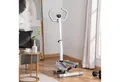 HOMCOM Stepper mit LCD-Bildschirm (Hometrainer für Zuhause, 1-tlg., Fitness Heimtrainer), höhenverstellbar, Weiß+Grau