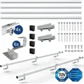 NuaSol Solarpanel Halterung 2er Set | PV & Solar, Ziegeldach, Aluprofil - Silber