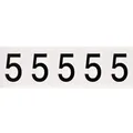 Brady, B-946, 9714-5, Vinyl, Schwarz auf Weiß, Beschriftung: 5, 46 x 57mm, Schrifthöhe 49mm(25 K. á 5 E.)