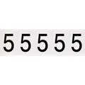Brady B-946, 9714-5, Vinyl, Schwarz auf Weiss, Beschriftung: 5, 46 x 57mm, Schrifthöhe 49mm(25 K. á (9714-5)