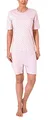 Normann Care Damen Pflegeoverall 1/2 Arm, mit Reißverschluss am Rücken und am Bein - 291 271 90 102, Farben:Rose, Größe:XS