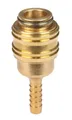 Original Einhell Schnellkupplung 6 mm (Kompressor-Zubehör, 6 mm Durchmesser, aus robustem Messing, für Druckluftschläuche)