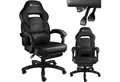 tectake Gaming-Stuhl Racing Bürostuhl (1er Set, 1 St), ergonomische Form, mit Fußstütze und verstellbarer Rückenlehne