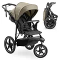 Hauck Runner 3, Betthimmel, All Terrain-Kinderwagen, Unisex, Aufblasbare Räder, Faltbar, Olive