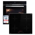 KKT KOLBE | Autarkes Herdset | 60cm Einbaubackofen EB8017ED | 59cm Induktionskochfeld IH85900ED | Katalyse | Pizzafunktion | Grill | Umluft | Heißluft | Automatik-Timer | Airfry | SET8017IH859ED
