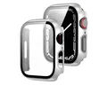 Wigento Smartwatch-Hülle Für Apple Watch 9 8 7 41mm 2 in 1 Schock TPU Silikon Hülle + Hart Glas