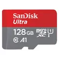 SANDISK Ultra microSDXC /s+SD Adapter (128 GB, microSDXC, U1, UHS-I) (SDSQUAB-128G-GN6IA)