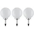 3er Set LED Solarkugeln, Durchmesser 20 cm, MALAGA