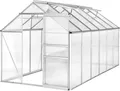 tectake® Gewächshaus 11,13 m³ 185 x 375 x 195 cm
