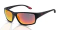 O'Neill ONS-9023 2.0 Herren Sonnenbrille 104P Matt Schwarz/Rot, Schwarz