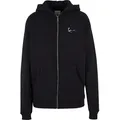 Sweatjacke KARL KANI "Karl Kani Herren", Herren, Gr. M, schwarz, 65% Baumwolle, 35% Polyester, unifarben, Langarm, Sweatjacken